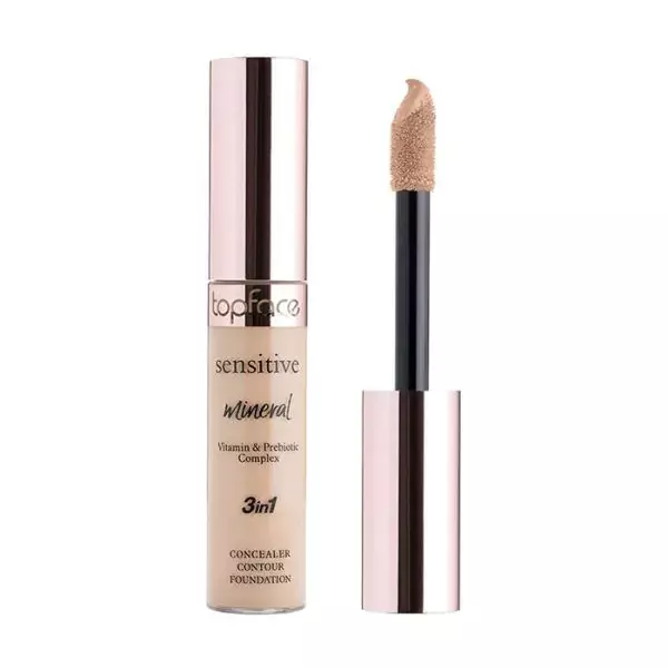 Topface Sensitive Mineral 3 in 1 Concealer Contour Foundation Light to Medium 004