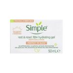 Simple Protect ‘N’ Glow rest and reset 72h hydrating gel BD