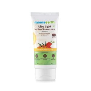 Ultra Light Indian Sunscreen with Carrot Seed Turmeric and SPF 50 PA