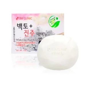 3W Clinic White Clay + Pearl Beauty Soap 120 gm